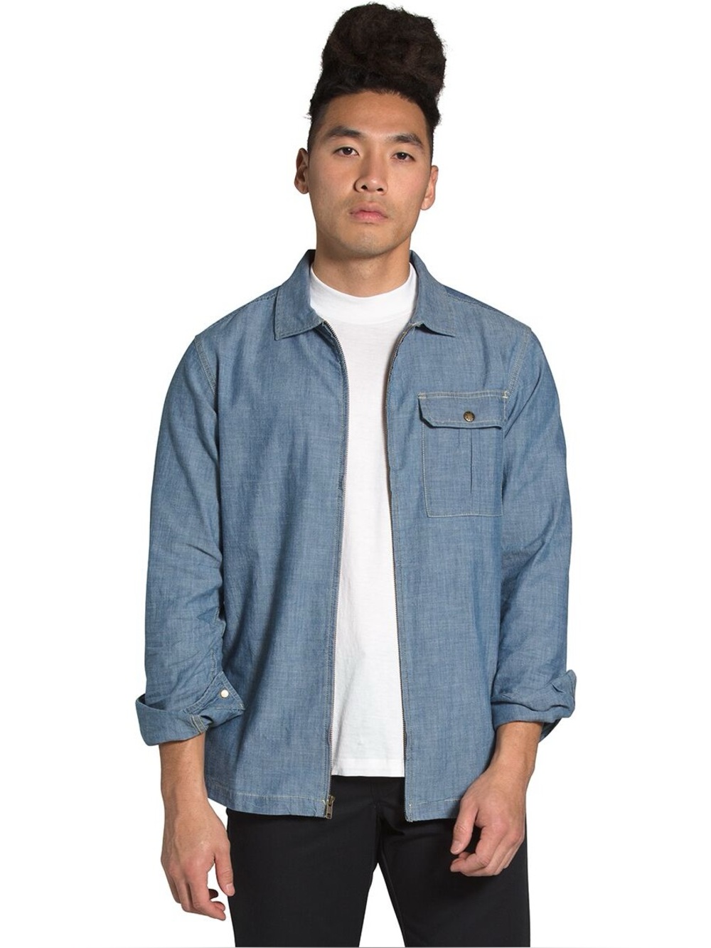 The North Face Berkeley Zip Chambray Long-Sleeve Shirt Jacket - Men's
